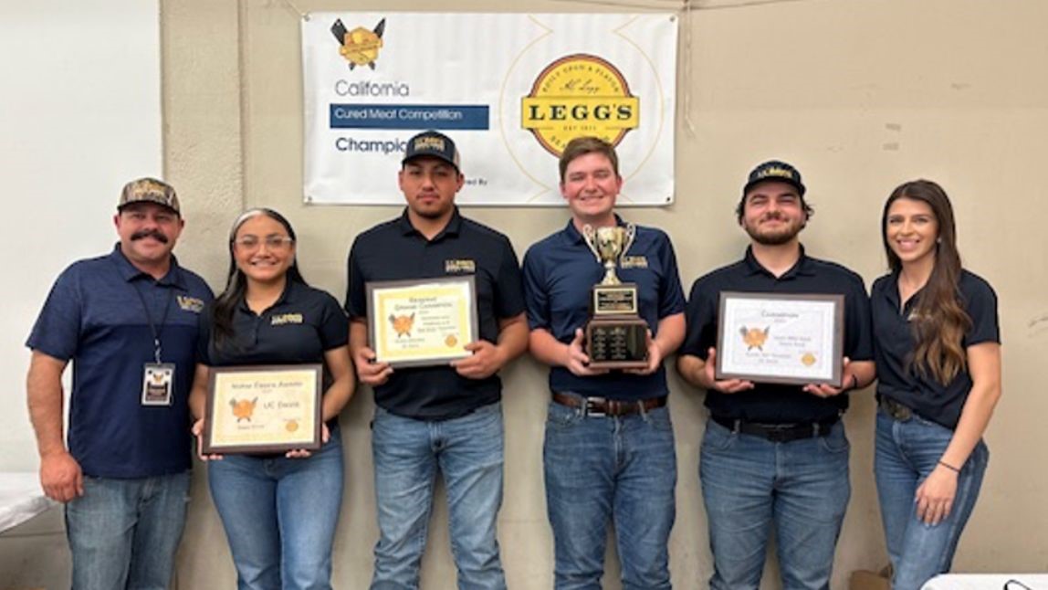 UC Davis Meat Lab won the Norm Eggen Collegiate High point cup 