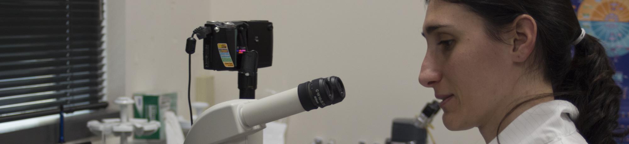 Student in Lab